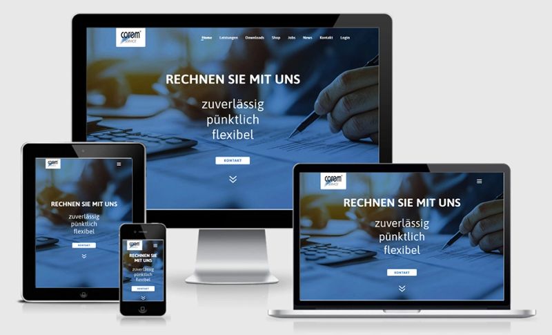 Website von COREM Service