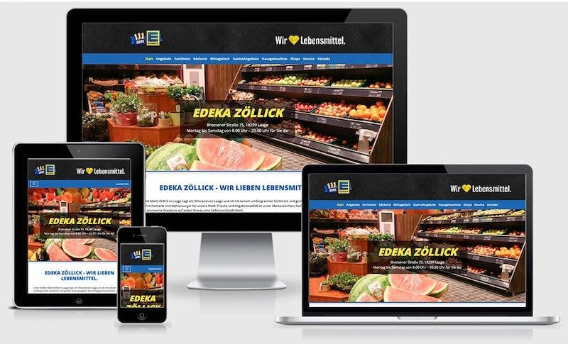 Website von Lebensmittelhandel Zöllick