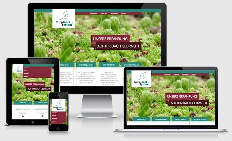 Website von fairplants-system GmbH