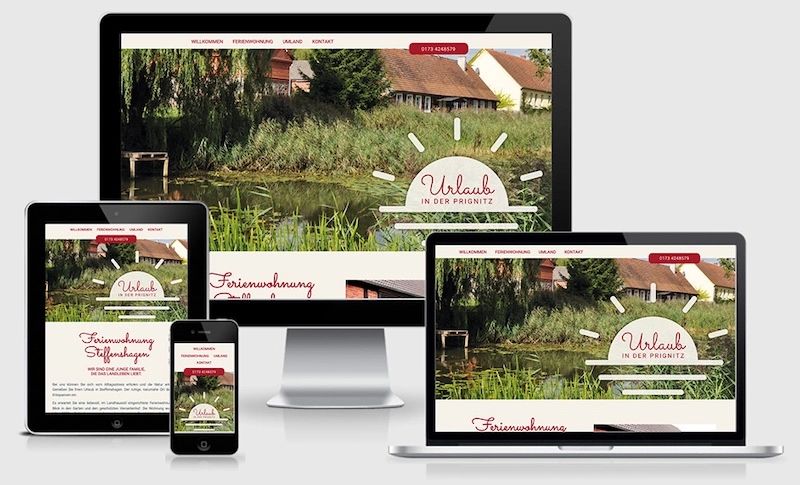 Website von Ferienwohnung in Steffenshagen