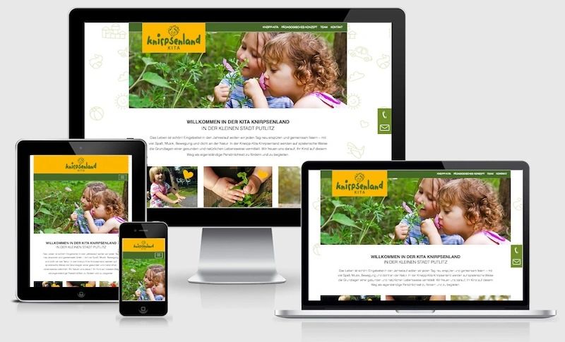 Website von KITA Knirpsenland