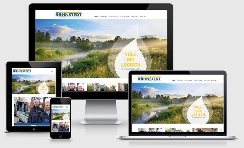 Website von Klärtechnik und Wartungsdienst Marten Bohnstedt