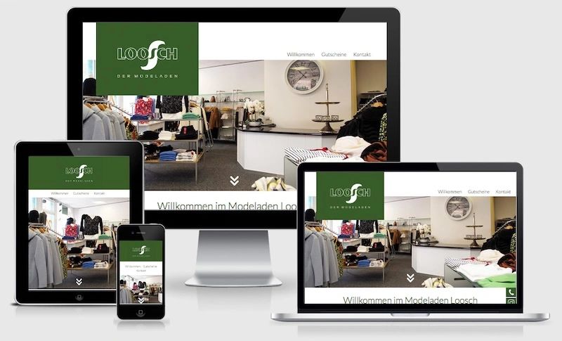 Website von Loosch – Der Modeladen
