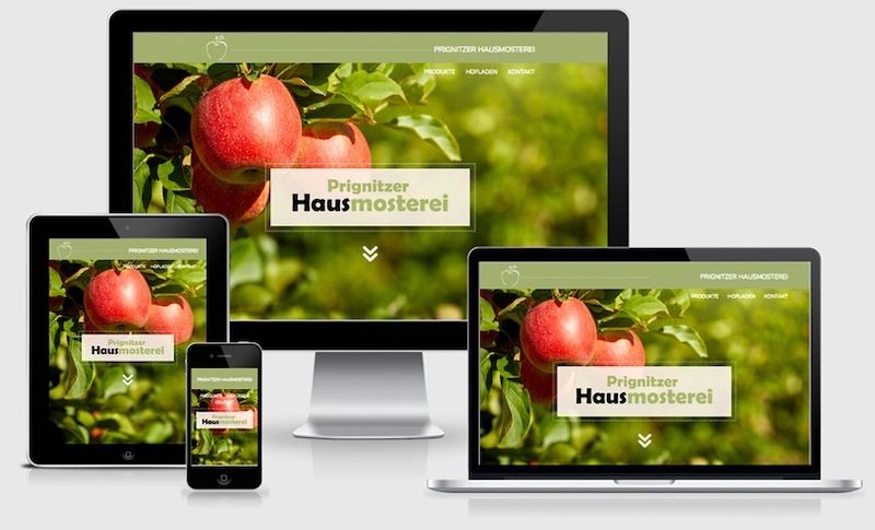 Website von Prignitzer Hausmosterei