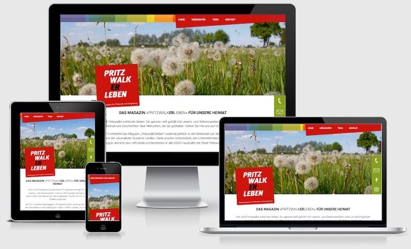 Website von Magazin PritzwalkErleben