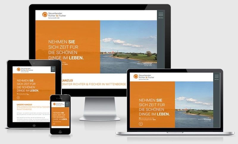 Website von Steuerberater Richter & Fischer Partnerschaft mbB