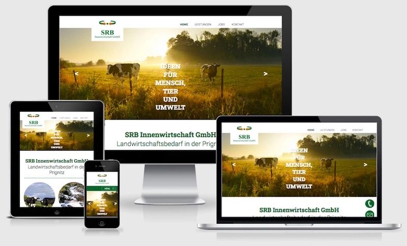 Website von SRB Innenwirtschaft GmbH