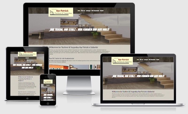 Website von Tischlermeister Kay Potröck