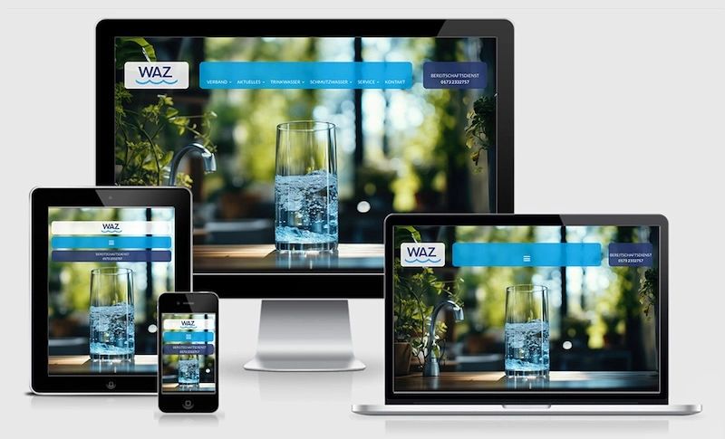 Website von Wasser- und Abwasserzweckverband Pritzwalk