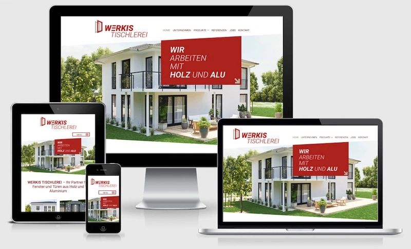 Website von Tischlerei G. Werkis GmbH & Co. KG