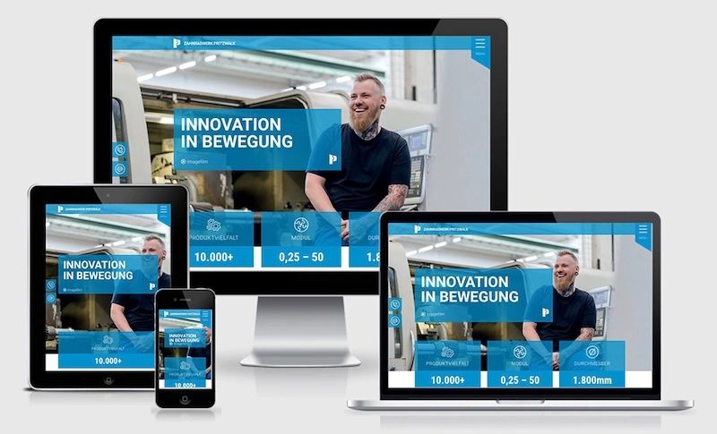 Website von ZWP Zahnradwerk Pritzwalk GmbH